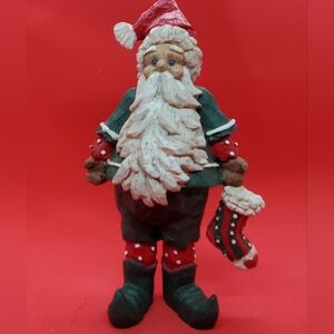 Vintage 1997 Christmas Around the World Elfin Claus 7" Candle Holder